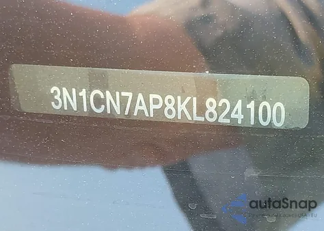 2019 Nissan Versa 1.6 Sv from USA, damaged, VIN 3N1CN7AP8KL824100